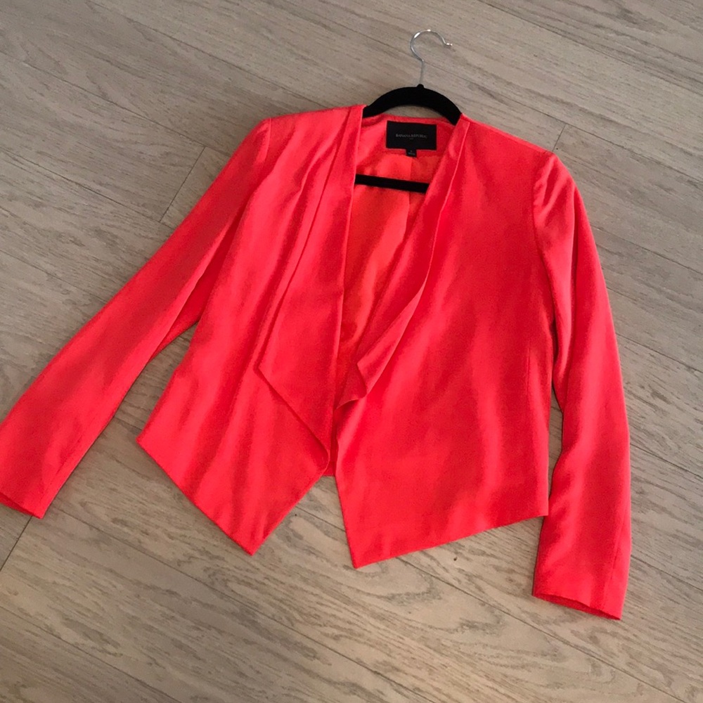 Banana Republic red blazer.